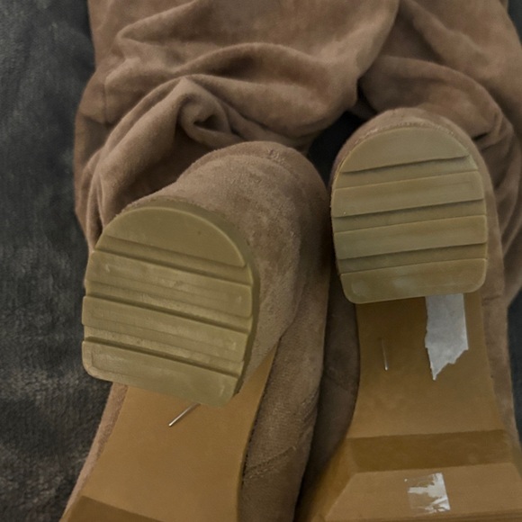 Women's Tan Suede Boots - Picture 3 of 3